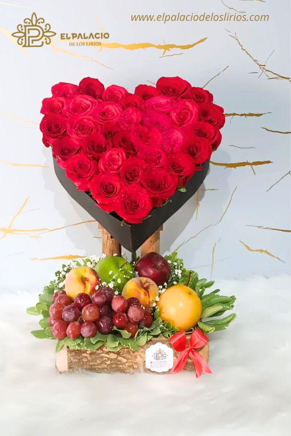 Dia de la madre, rosas y frutas