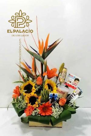 Arreglo con chocolates 57