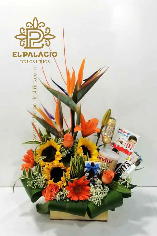 Arreglo con chocolates 57